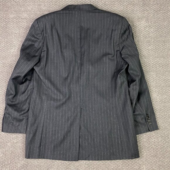 Lauren Ralph Lauren Blazer Sport Coat Men's 42L Gray Pinstripe Wool Long - Picture 4 of 15